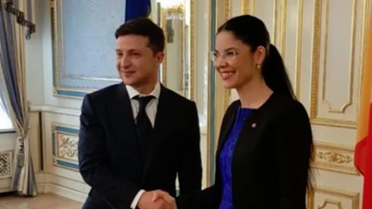 Ana Birchall, întrevedere cu Volodimir Zelenski. Este prima întâlnire dintre un oficial român și noul președinte al Ucrainei (FOTO)