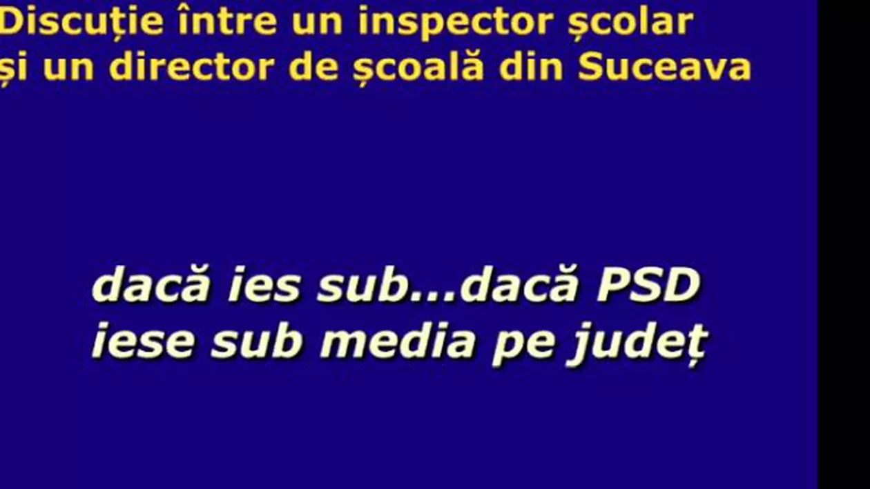 Director de școală, amenințat de inspector că va fi schimbat dacă nu face campanie pentru PSD. Dancă (PNL): Duminică, la vot, luptăm cu acest comunism rânced (VIDEO)