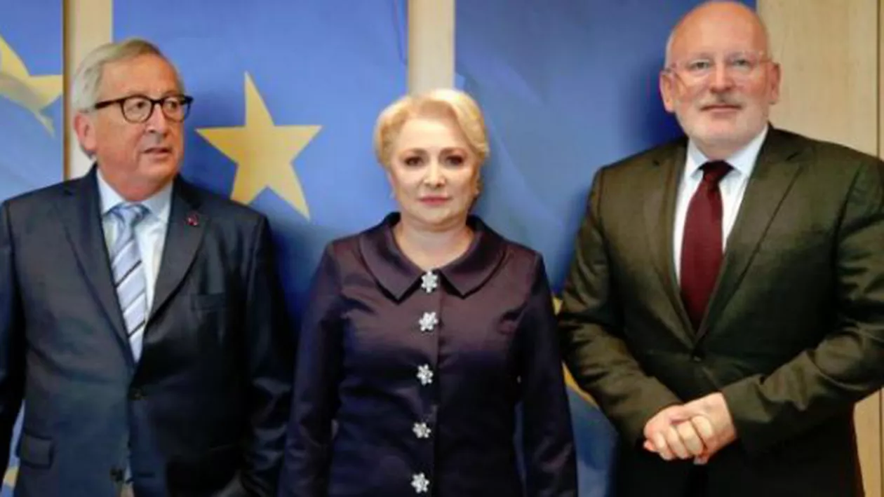 Dăncilă, discuții la Bruxelles cu Juncker și Timmermans. Ce le-a promis premierul liderilor UE
