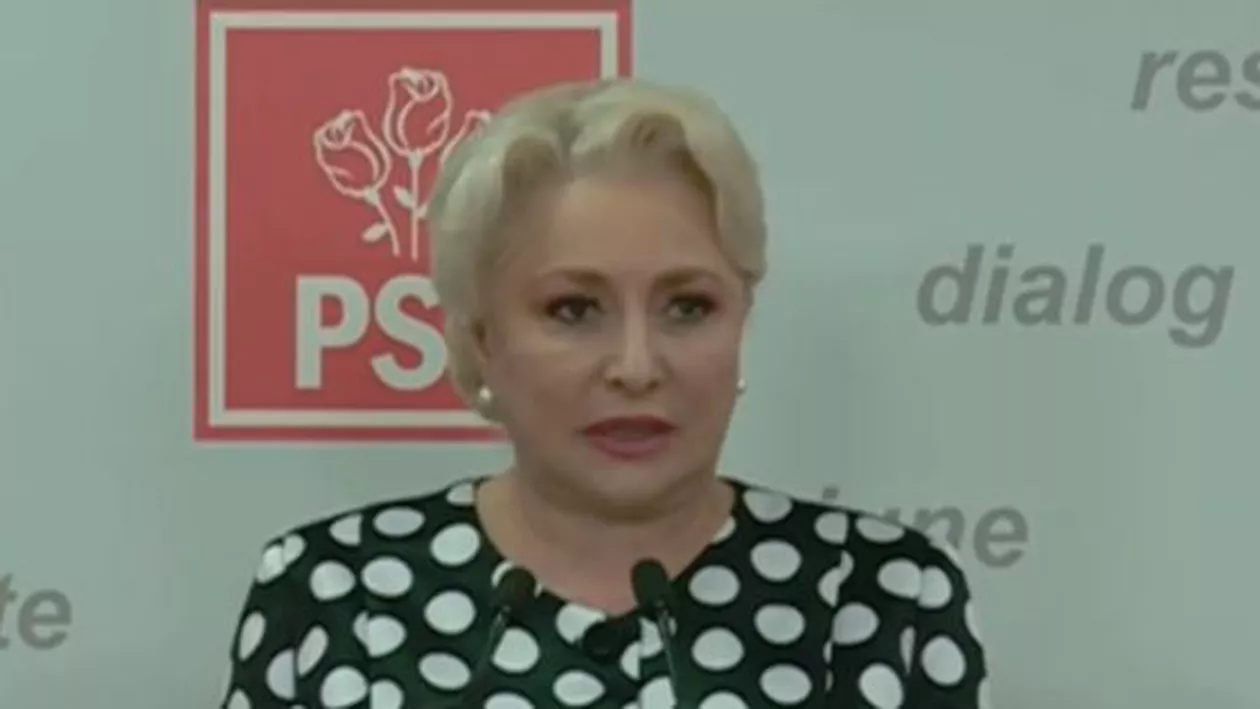 Viorica Dăncilă: Tratăm moțiunea cu seriozitate. Parlamentarii PSD vor asigura cvorumul, dar nu vor vota (VIDEO)