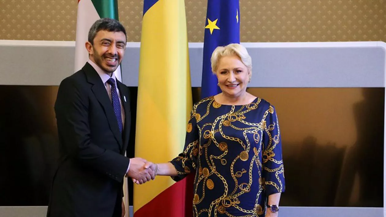 Întâlnire între Viorica Dăncilă şi ministrul de Externe al Emiratelor Arabe Unite. 'Am purtat o discuție cu un accent deosebit pe investiții'