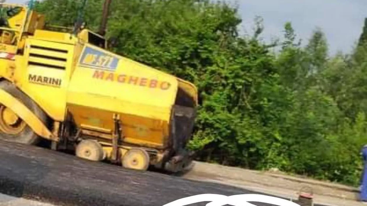Performanța drumarilor din Suceava! Un limitator de viteză a fost acoperit cu asfalt