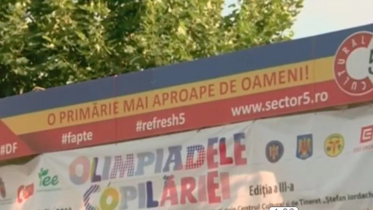 ’OLIMPIADELE COPILĂRIEI’ – Cel mai așteptat eveniment pentru copii, în Parcul Sebastian din Sectorul 5 (VIDEO)