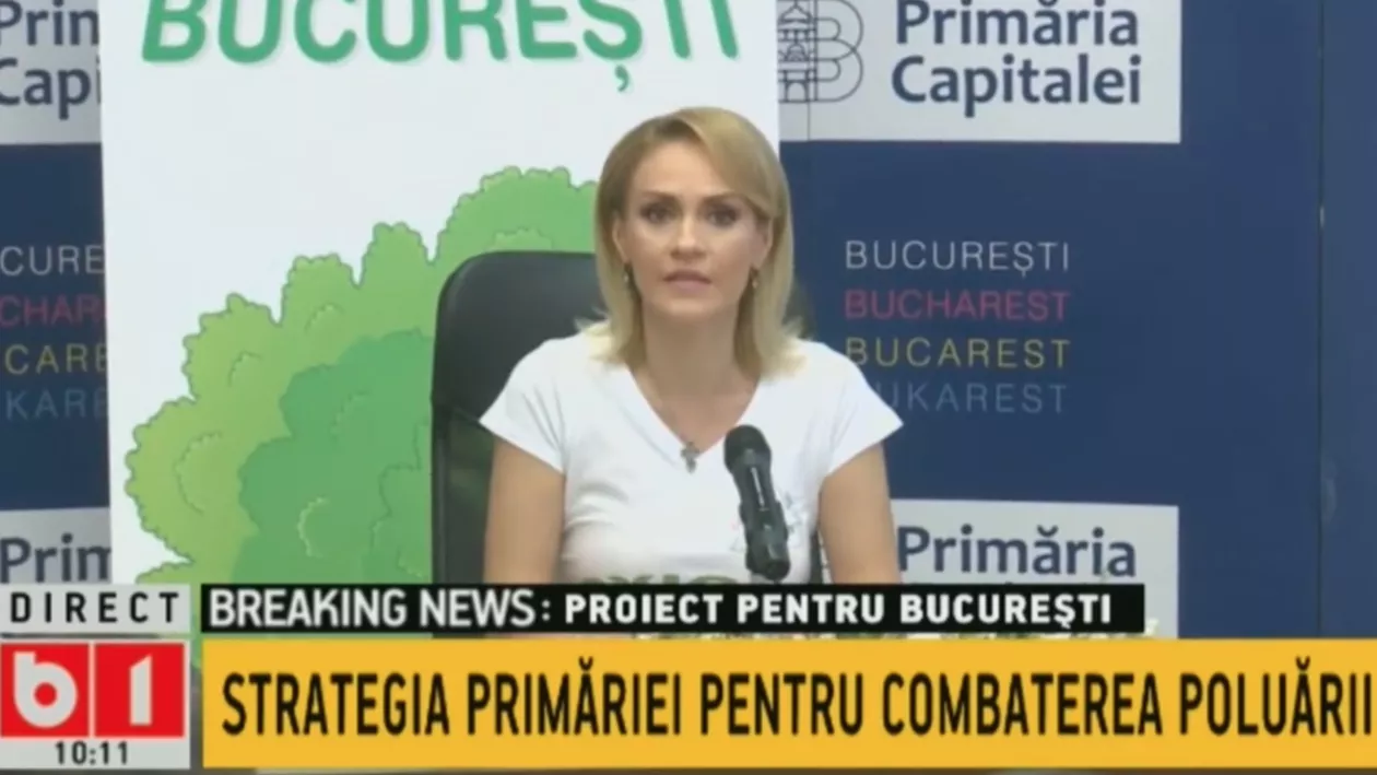Gabriela Firea: Mașinile poluante nu vor mai avea acces în centrul Bucureștiului de la 1 ianuarie 2020. Vinietă pentru mașinile care nu sunt înmatriculate în București și Ilfov (VIDEO)