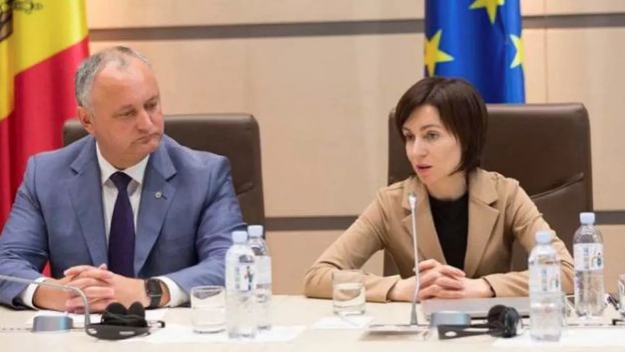 Tensiuni în coaliţia din Republica Moldova: Maia Sandu îl acuză pe Igor Dodon că dezbină societatea prin manifestaţiile privind 75 de ani de la eliberarea Moldovei de fascism”