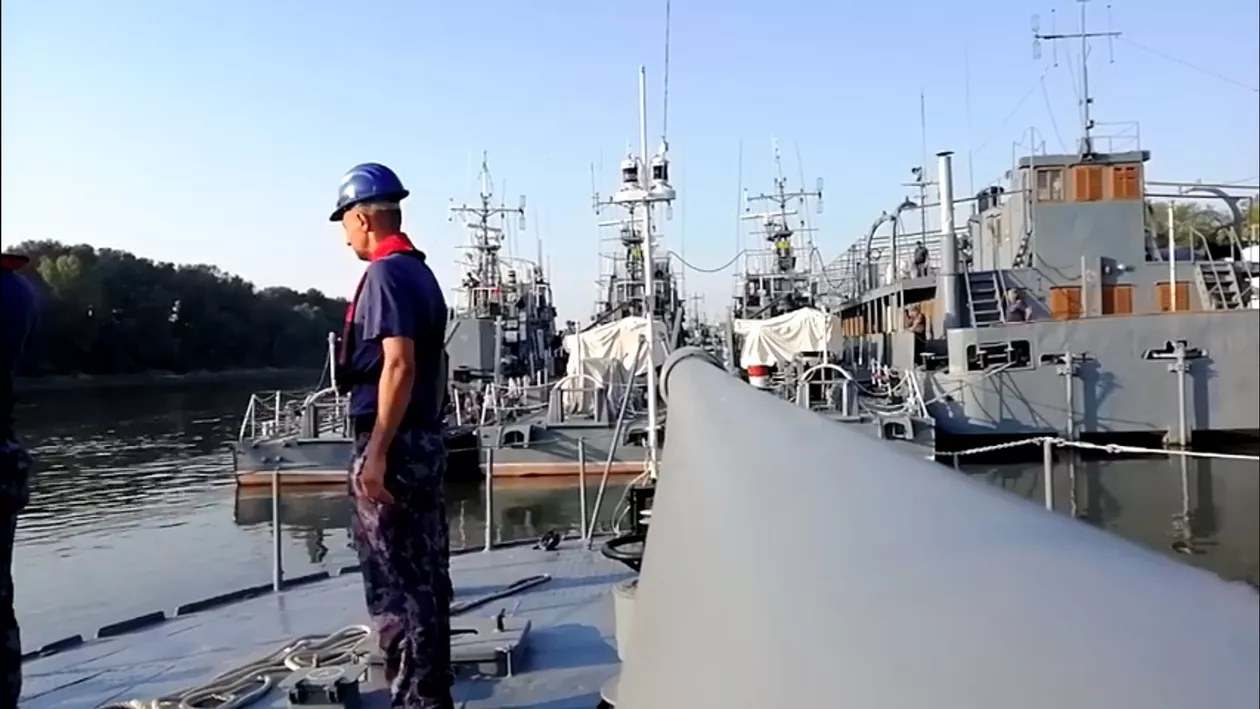 România și Ucraina, exerciții bilaterale pe Dunăre: Vedeta blindată „Rahova” a pornit spre „Riverine 2019” (VIDEO)