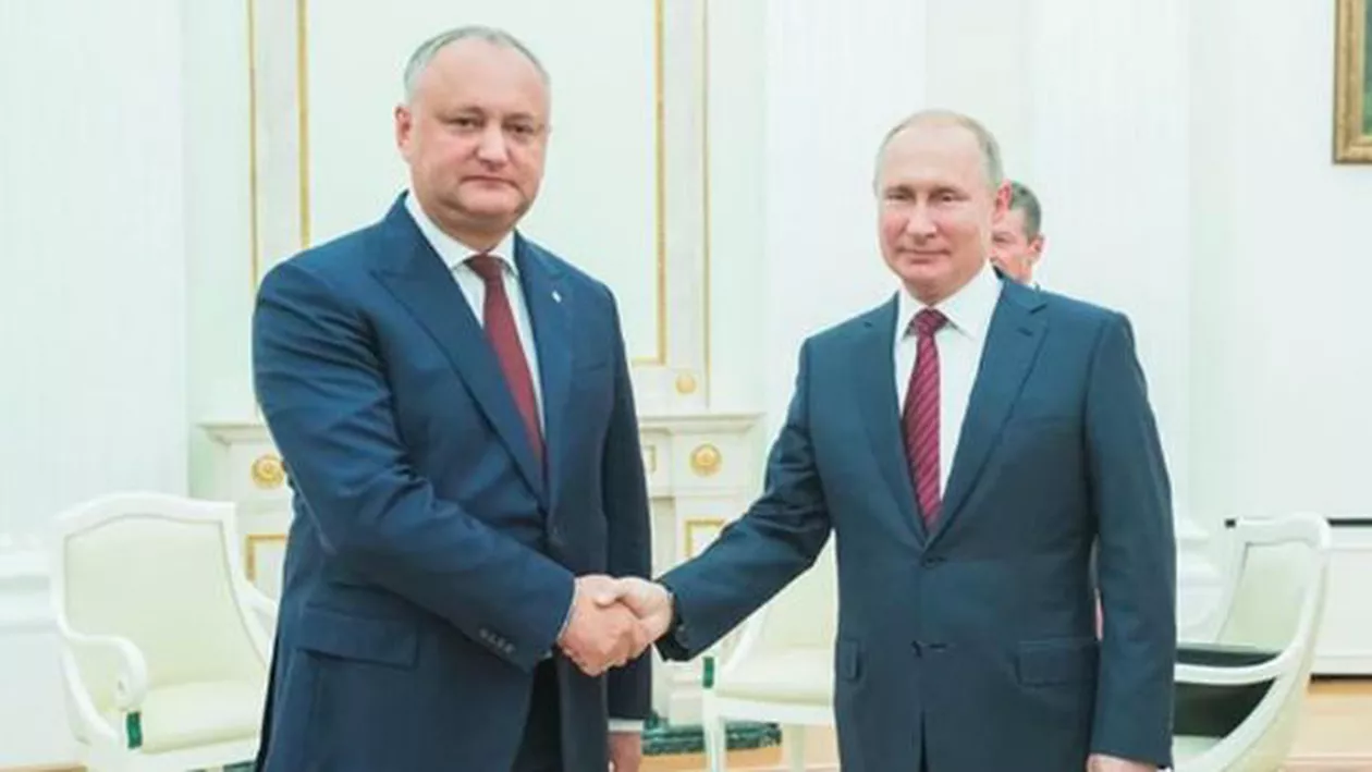 Igor Dodon a bătut palma cu Vladimir Putin. Președintele moldovean anunță scăderea prețului gazelor rusești, începând cu 1 octombrie