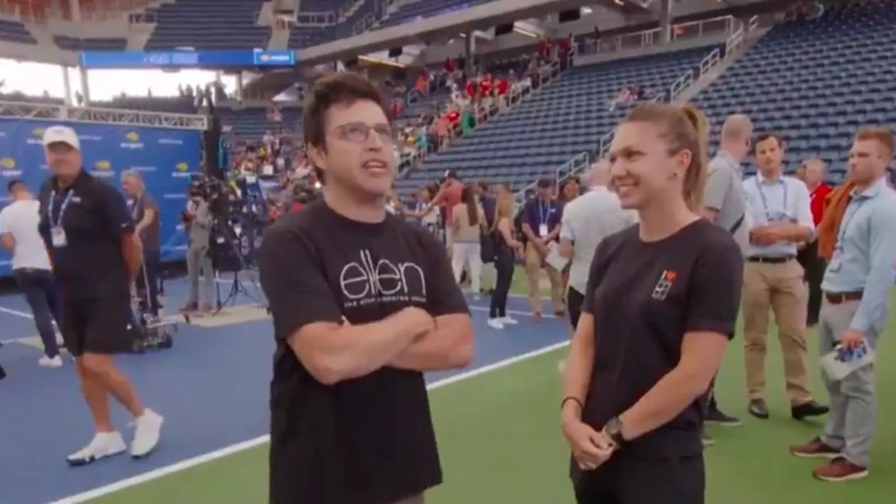 Simona Halep, la celebrul show prezentat de Ellen DeGeneres. Schimb savuros de replici cu producătorul emisiunii (VIDEO)