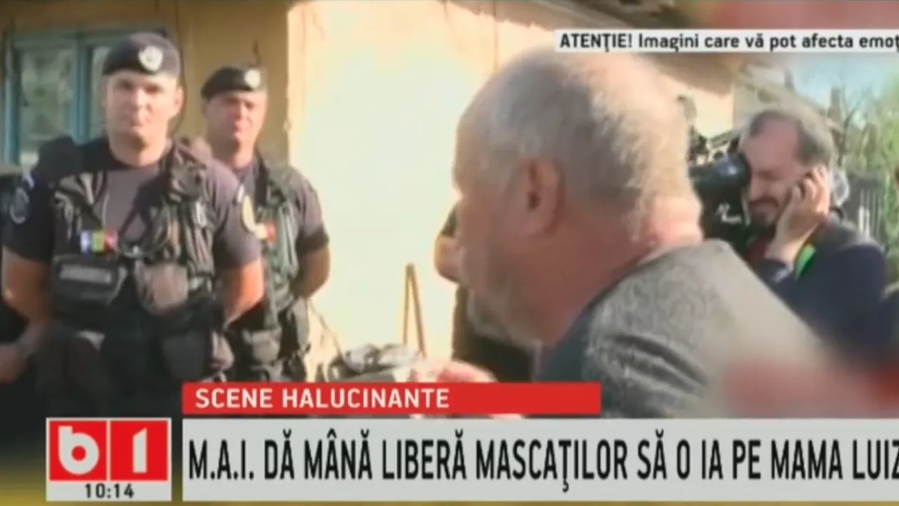 Scandal monstru în Caracal! Jandarmii au descins în curtea familiei Melencu, iar bunicul Luizei s-a stropit cu benzină pentru a opri intervenția. Mama fetei a leșinat și a fost dusă la spital (VIDEO)