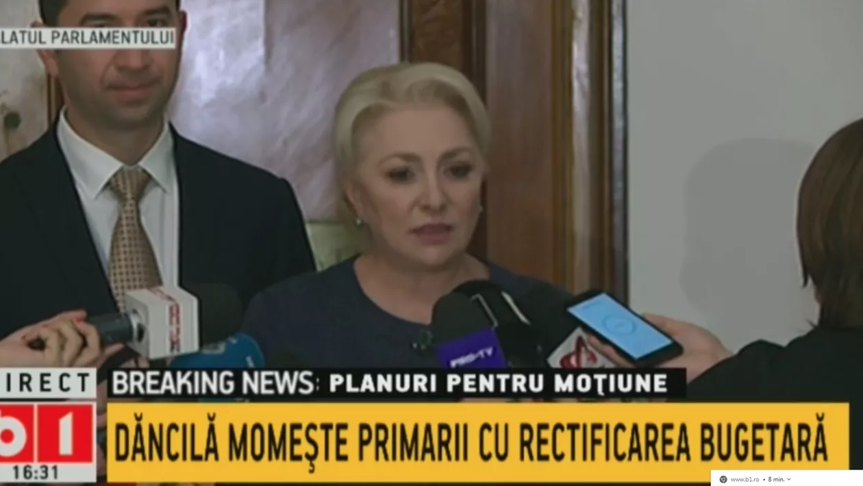 Viorica Dăncilă: Rectificarea este deja făcută și are drept scop buna funcționare a primăriilor / Ce spune premierul despre acuzațiile că oferă funcții parlamentarilor care nu votează moțiunea (VIDEO)