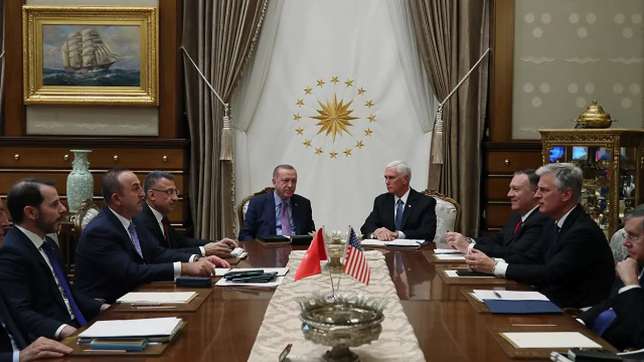 Ankara suspendă ofensiva militară din nordul Siriei, pentru 120 de ore, la presiunea SUA: Încetarea focului devine definitivă odată ce kurzii vor părăsi teritoriul de la frontiera siriano-turcă