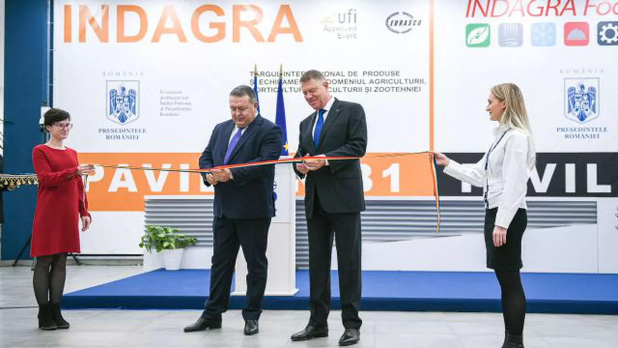 Târgul Internațional INDAGRA 2019. Klaus Iohannis și președintele CCIR, Mihai Daraban, au inaugurat ediția a XXIV-a a celui  mai mare eveniment agricol din România