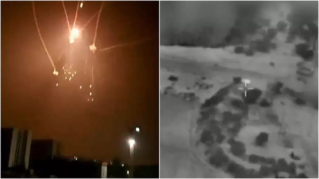 Momentul spectaculos în care sistemul anti-rachetă israelian distruge proiectile lansate de gruparea Hamas și răspunsul pe măsură al Israeului (VIDEO)
