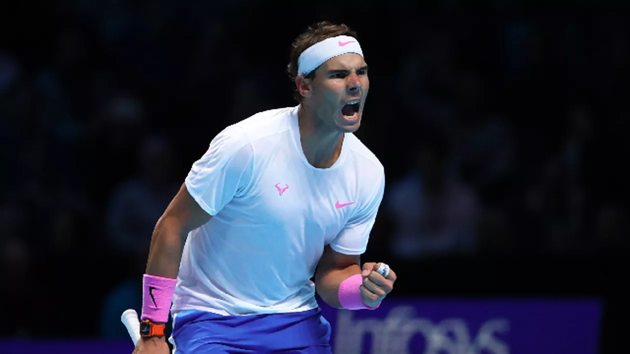 Victorie la limită pentru Rafael Nadal în Turneul Campionilor. El depinde totuşi de noroc pentru a nu fi eliminat din competiţie. Care sunt calculele (VIDEO)