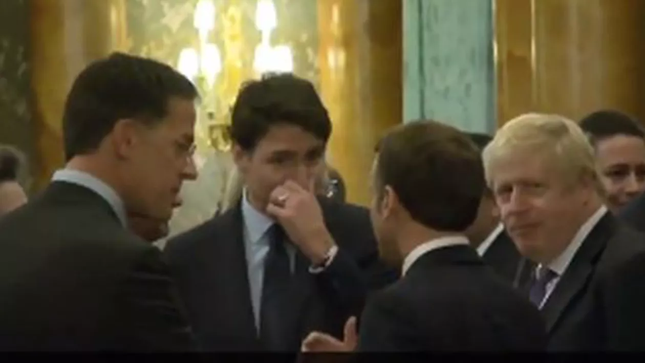 Moment stânjenitor la summitul NATO: Trudeau, Macron și Johnson, surprinși în timp ce glumeau pe seama lui Donald Trump (VIDEO)