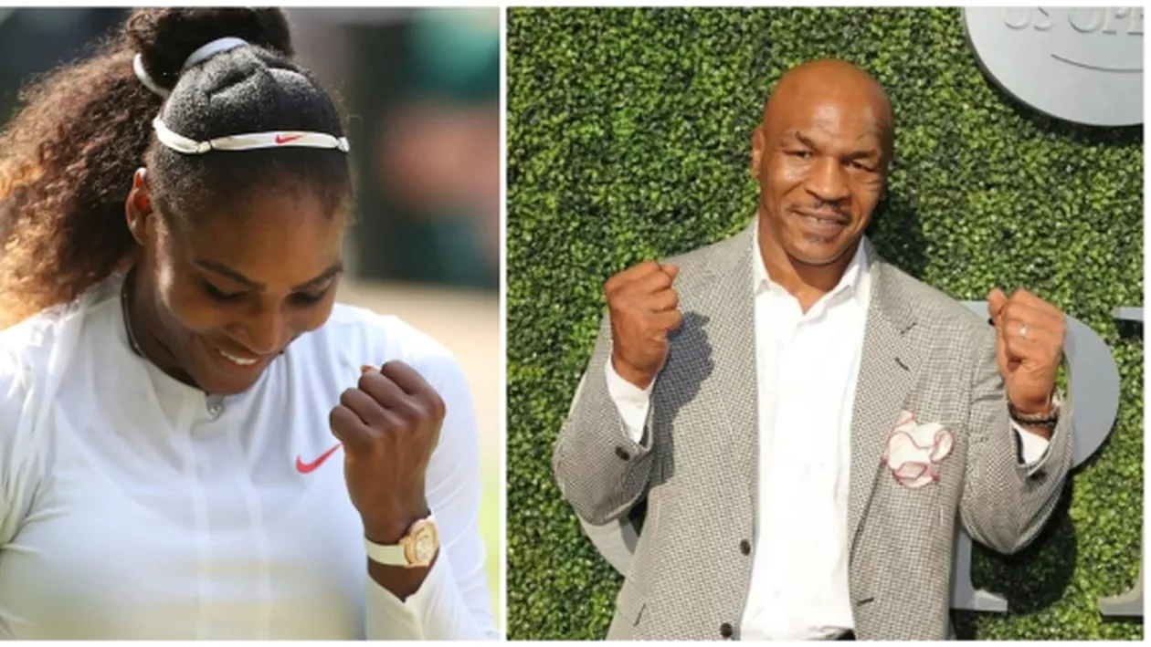 IMAGINILE ZILEI: Serena Williams s-a înfuriat, și-a pus mânușile de box și l-a luat la PUMNI pe... Mike Tyson (VIDEO)