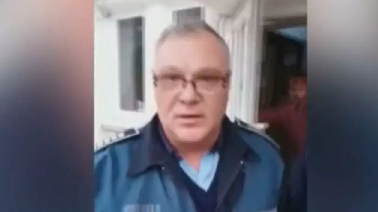 Reacţie violentă a unui poliţist din Capitală față de un bărbat venit să semneze niște documente (VIDEO)
