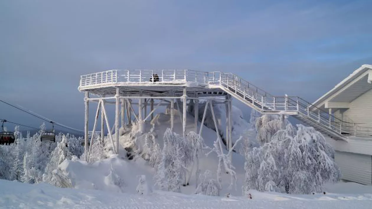 Cea mai geroasă dimineață din această iarnă: Minus 21,6 grade Celsius, înregistrate la Întorsura Buzăului (VIDEO)