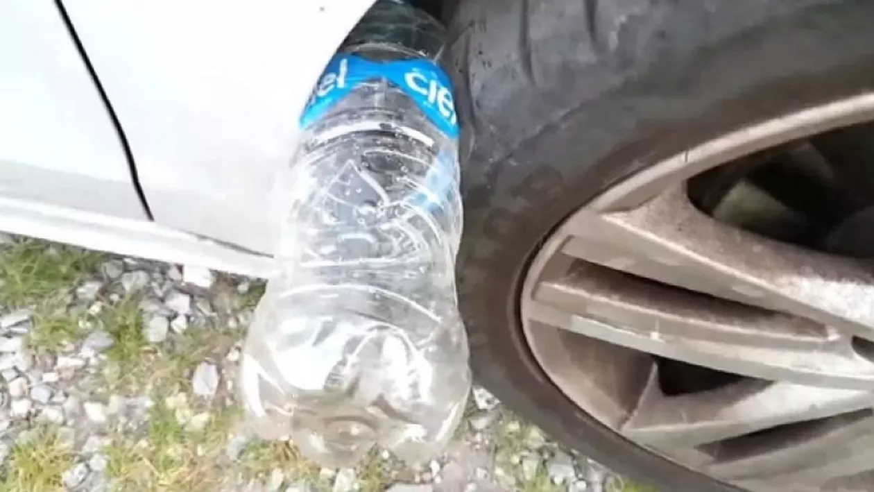 ALERTĂ: Ce se întâmplă dacă găsești o STICLĂ DE PLASTIC pusă la roata mașinii. Metodă nouă de furt (VIDEO)