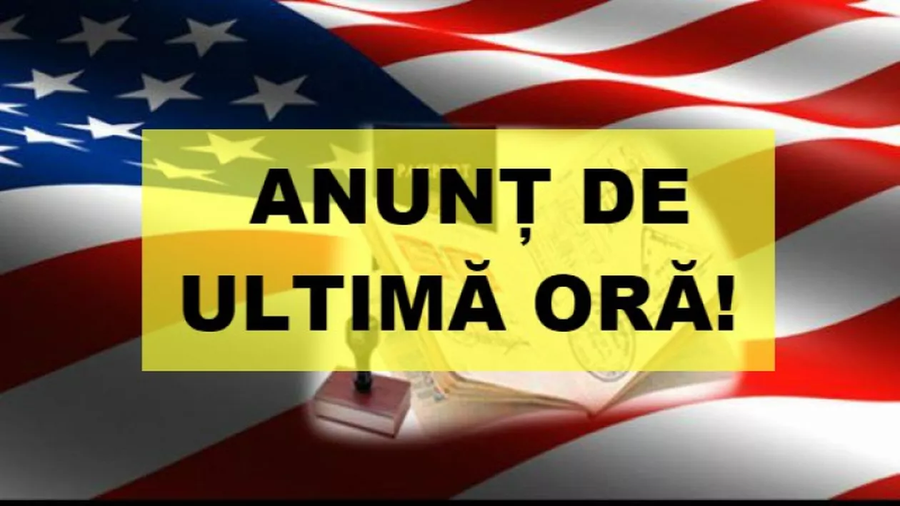 ANUNȚ OFICIAL! VIZELE pentru SUA, ELIMINATE?! VEȘTI EXCELENTE pentru ROMÂNI!