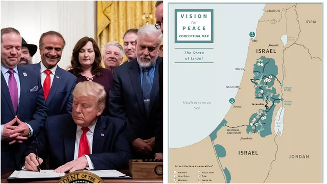 Ce normele de drept internaţional încalcă 'Înţelegerea Secolului', de 180 de pagini, pentru Orientul Mijlociu semnată de Donald Trump și Benjamin Netanyahu (FOTO, VIDEO)