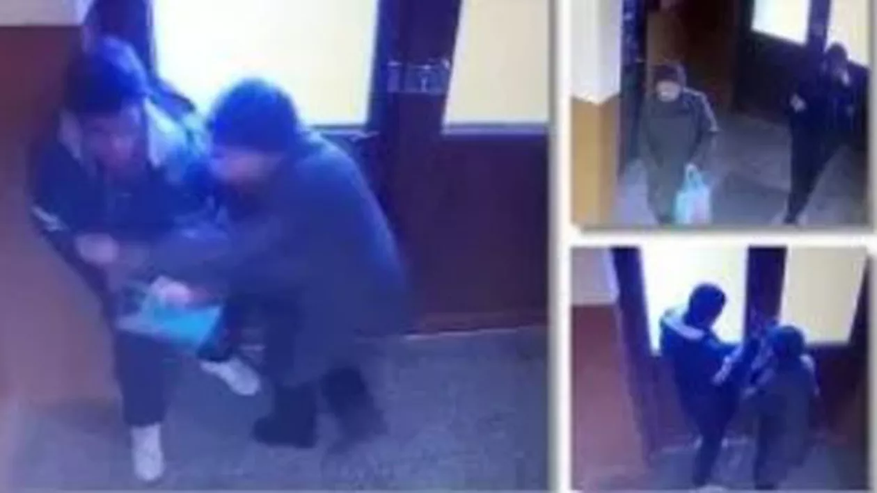 O bătrână tâlhărită în scara unui bloc din Timișoara se luptă cot la cot cu bărbatul care i-a furat poșeta (VIDEO)
