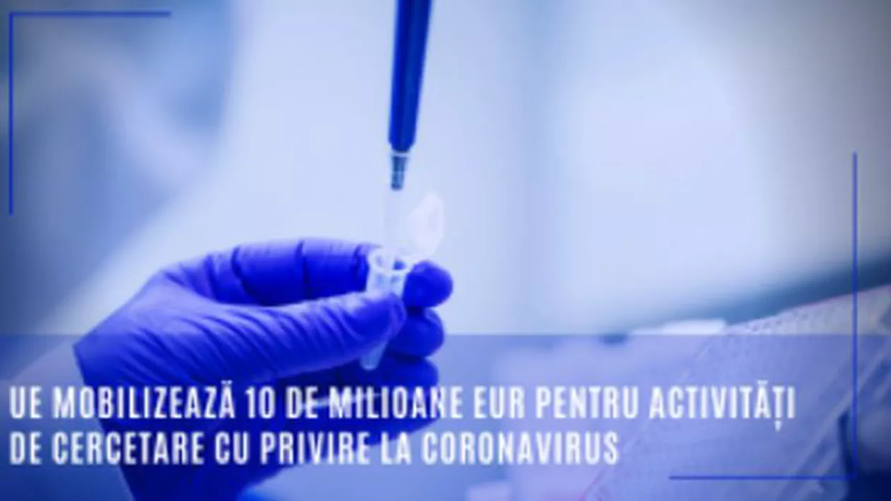 UE oferă 10 de milioane de euro pentru ”cercetarea urgentă” în cazul epidimei provocate de coronavirus