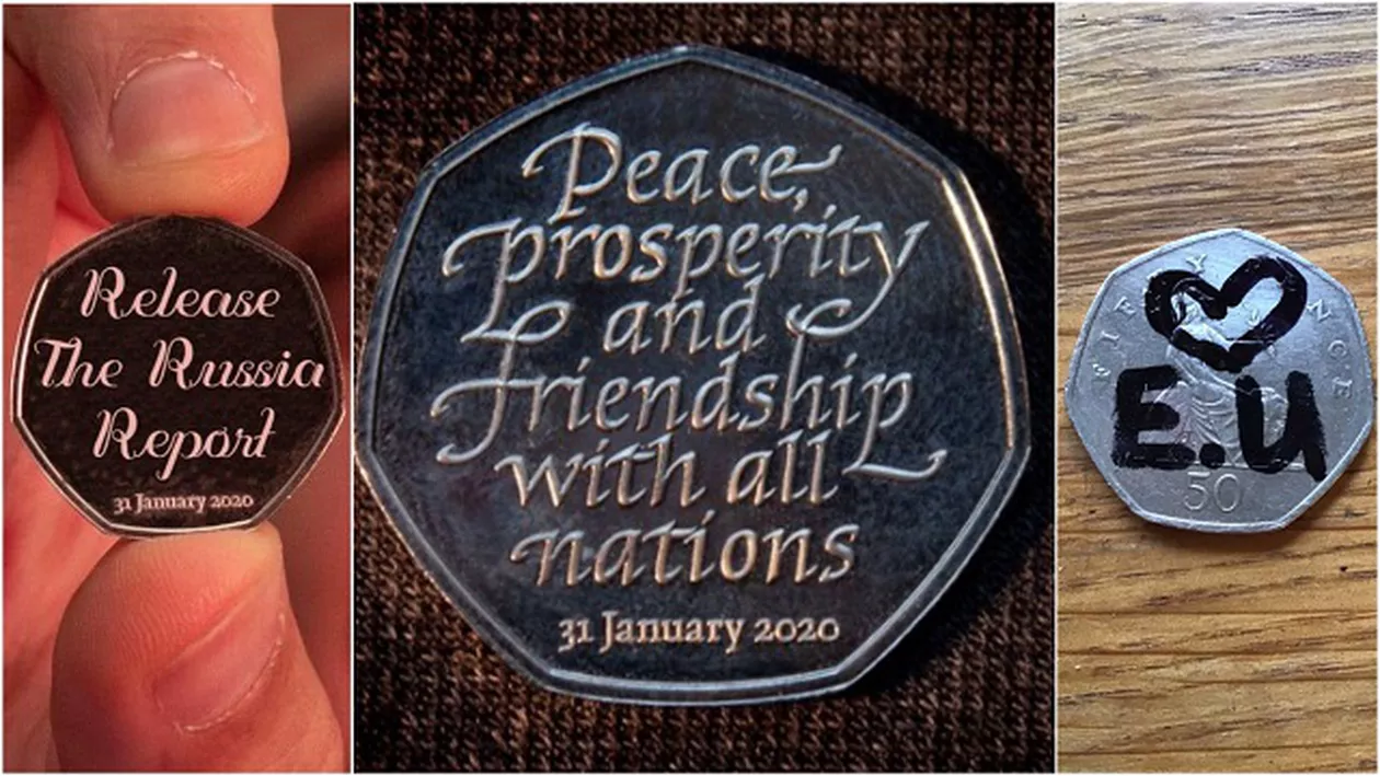 Cum şi-au bătut joc oponenţii Brexitului de moneda guvernului Boris Johnson care sărbătoreşte momentul (FOTO)