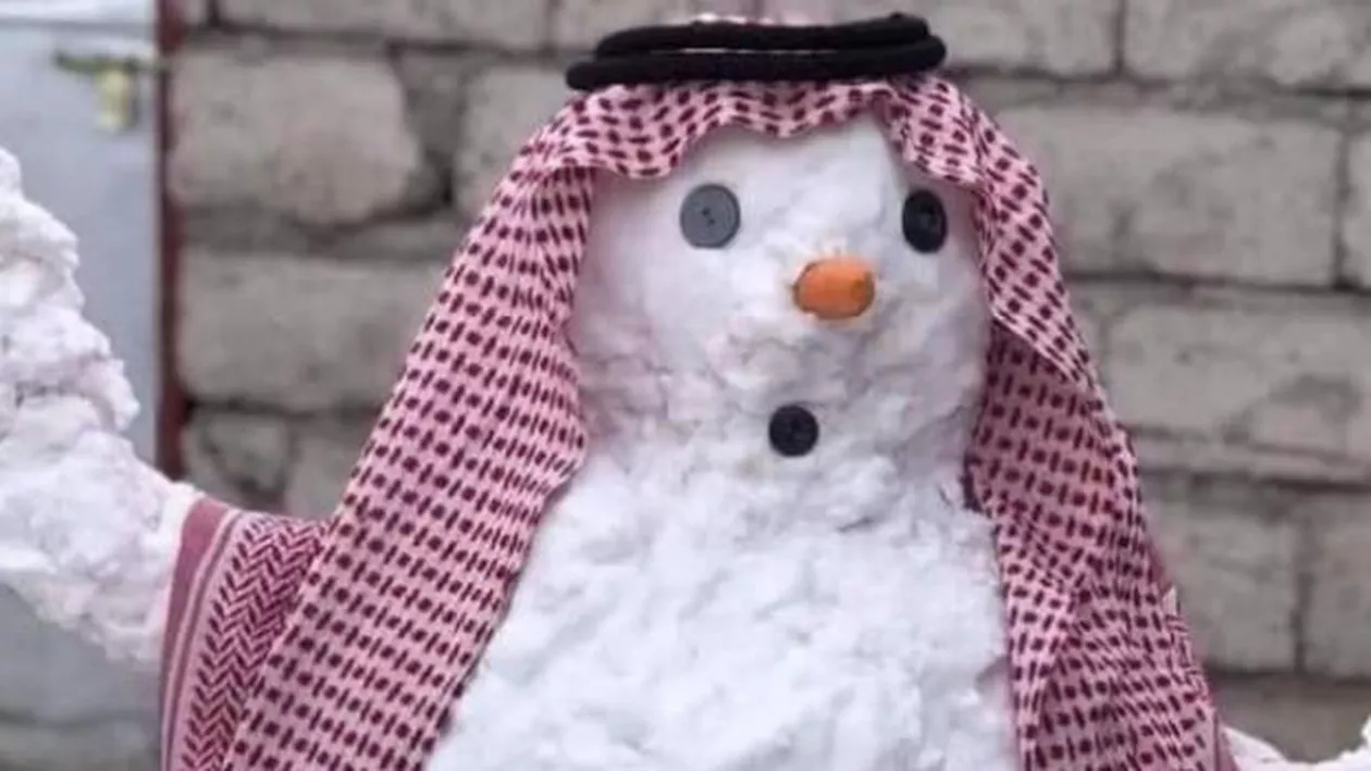 Fenomen METEO extrem. A nins la Bagdad - Oamenii NU mai văzuseră niciodată zăpadă. Cum au reacționat (VIDEO)