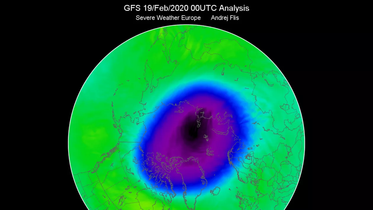 Vortexul Polar DISTRUGE componente ale atmosferei! Omenirea, în pragul unei CRIZE RADIOACTIVE majore