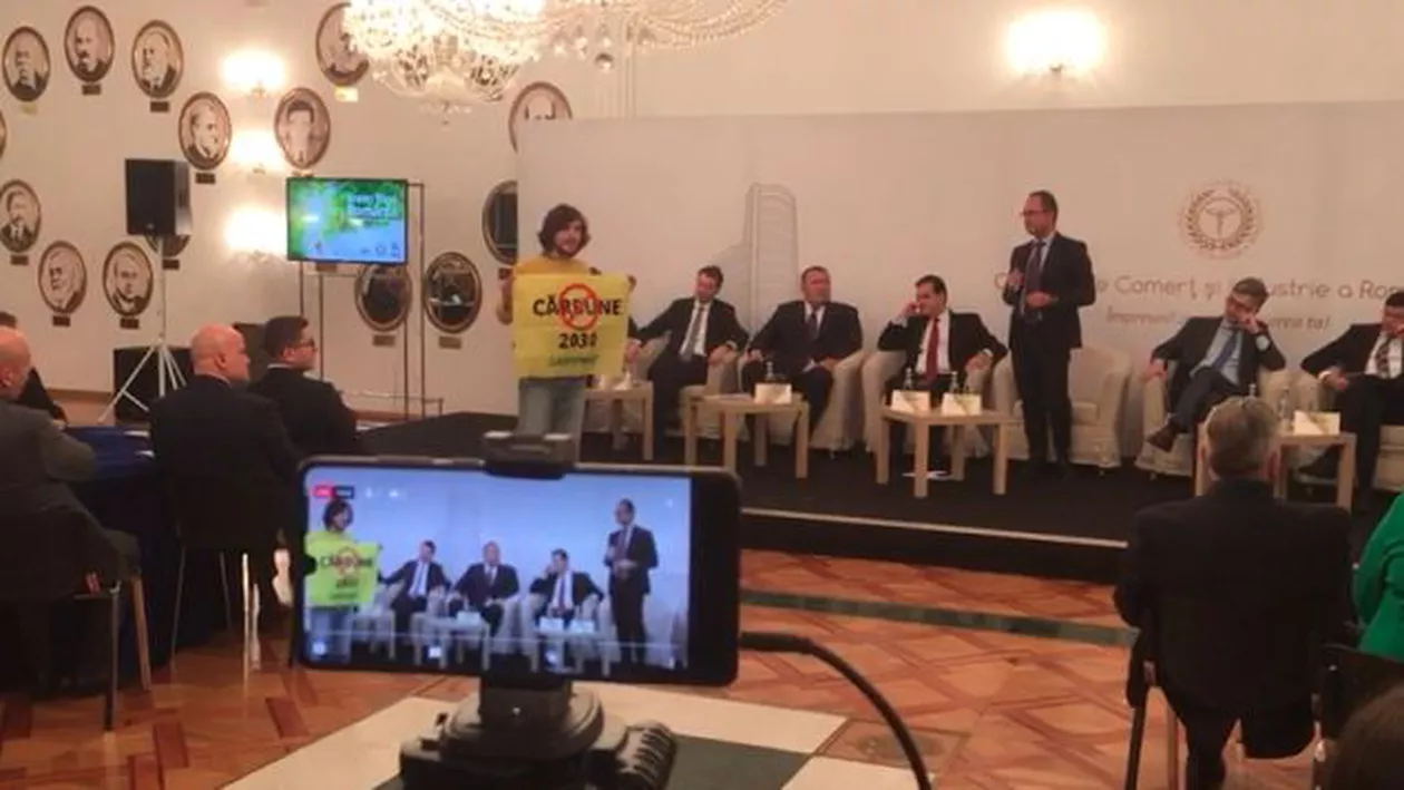 Protest în timpul dezbaterilor despre ”Green Deal” de la București (VIDEO)