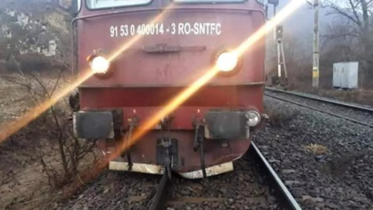 Accident de TREN în județul Vâlcea. Vagoane DERAIATE