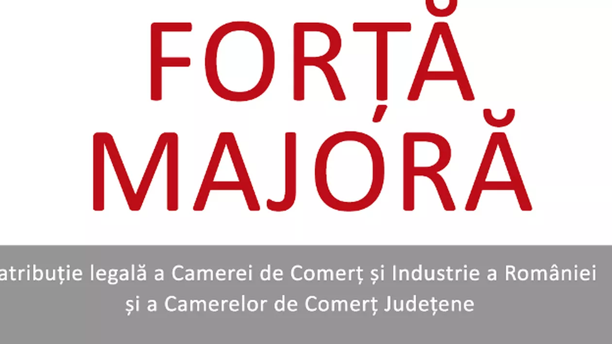 PRECIZĂRI privind avizarea existenței cazurilor de forță majoră şi influenţa acestora asupra executării obligaţiilor comercianţilor – atribuție legală a CCIR și a Camerelor județene