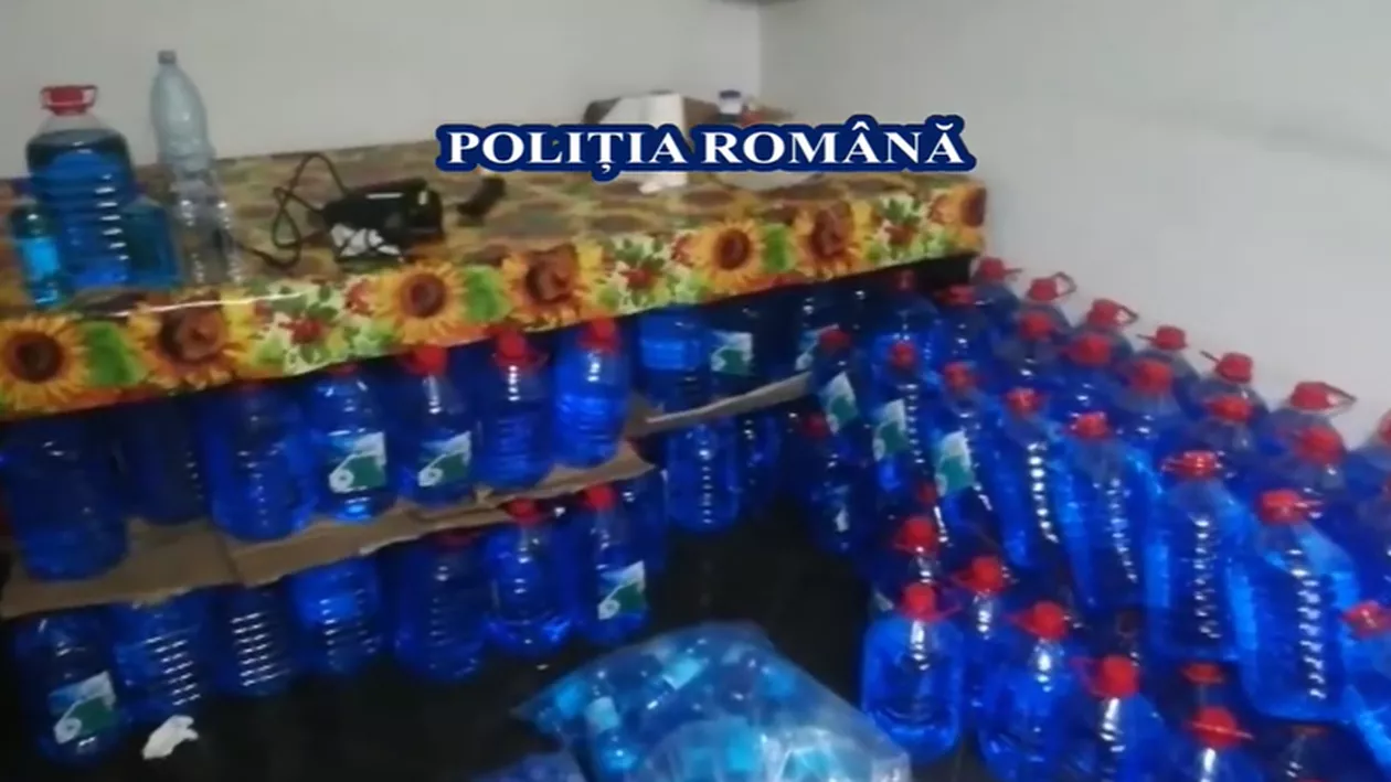 Diluant și lichid de parbriz, vândute pe post de spirt, în Prahova, Argeș și Ilfov (VIDEO)