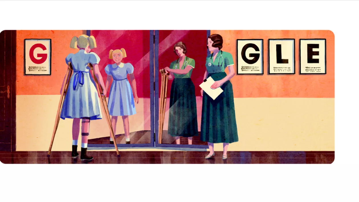 Google Doodle, 1 APRILIE: 121 de ani de la nașterea lui Dame Jean Macnamara