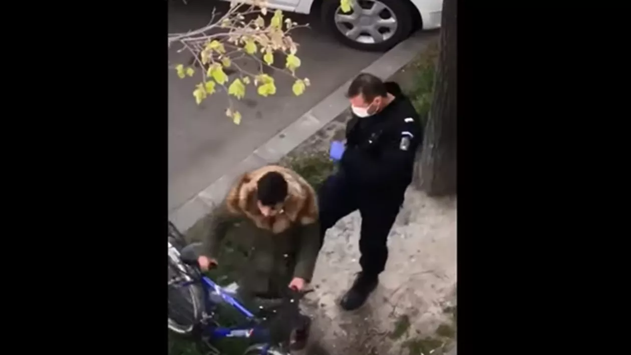 Tânăr lovit de un jandarm, la Brăila. Incidentul a fost filmat (VIDEO)