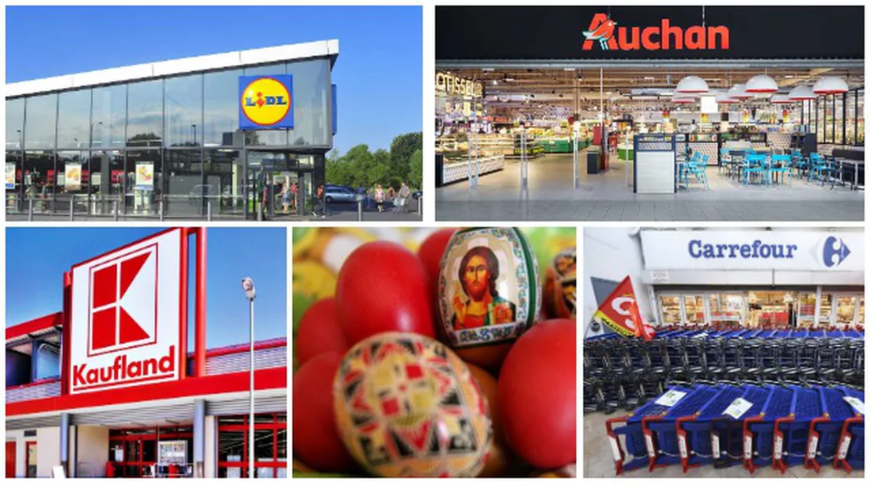Programul hypermarketurilor de Paşte. Ce lanțuri țin magazinele deschise