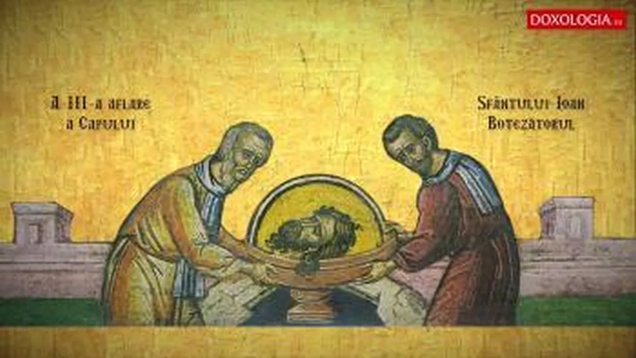 A treia aflare a Capului Sfântului Ioan Botezătorul. Ce semnificație are această sărbătoare cu cruce neagră