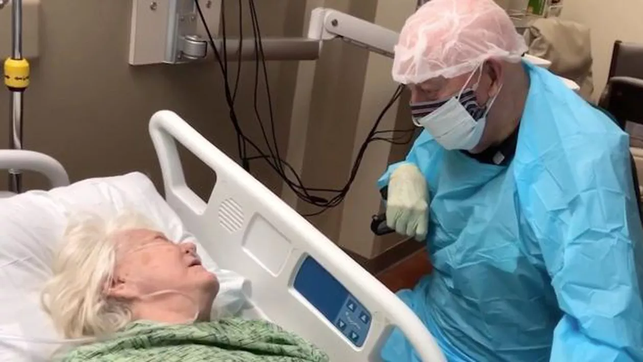 Dragostea în vremea pandemiei: un bărbat din Florida a murit de COVID-19 după ce și-a luat adio de la iubita lui soție, la rândul ei grav bolnavă (VIDEO)