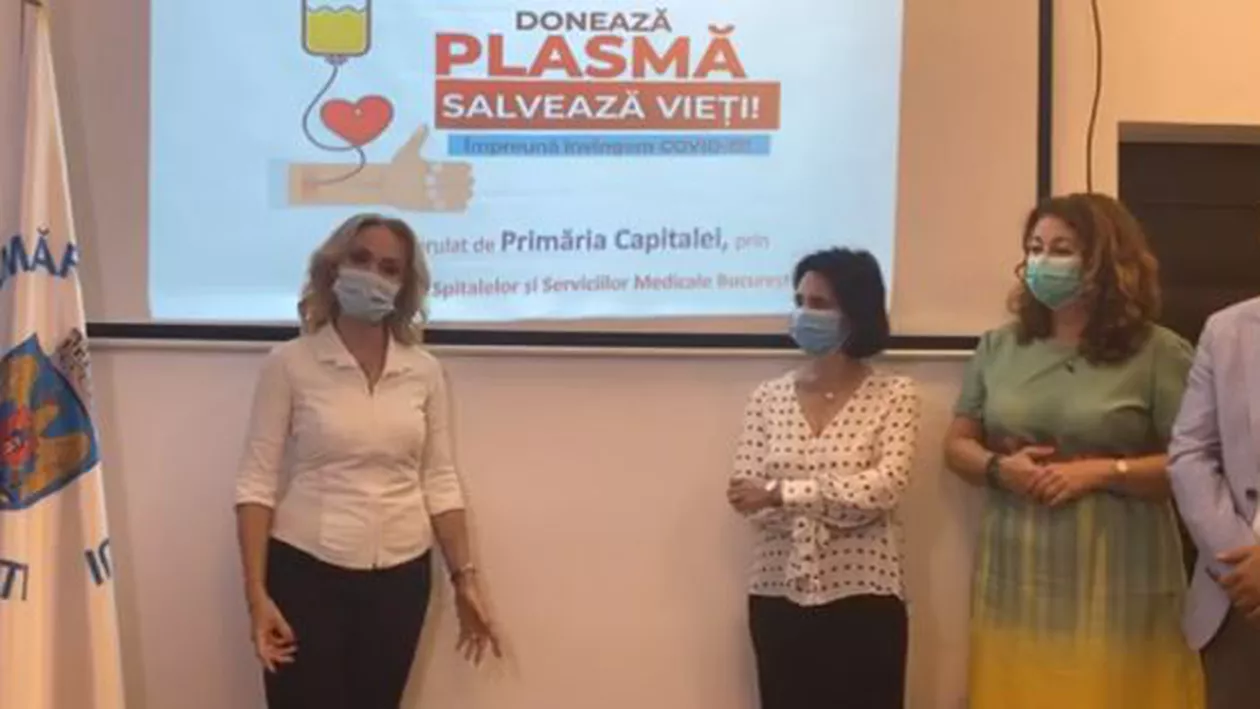 Gabriela Firea a lansat platforma online pentru proiectul ”Donează plasmă, salvează viață”: Donatorii primesc un stimulent de 1.000 de euro (VIDEO)