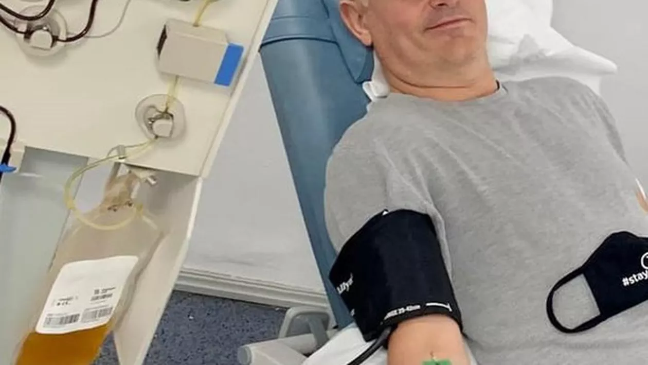 Virgil Ianțu, după ce a donat plasmă: ”Nu stați pe gânduri! Cu o donație puteți salva 3 vieți”