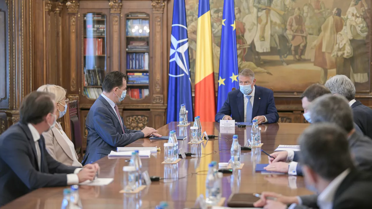 Ședință la Palatul Cotroceni: Klaus Iohannis discută cu Ludovic Orban, Florin Cîțu și Marcel Boloș despre Planul Național de Relansare și Reziliență