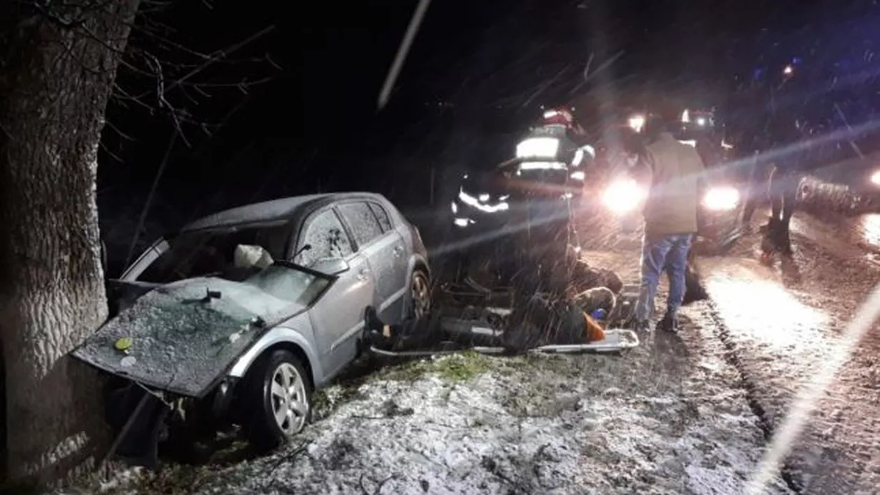Accident cu patru victime în județul Olt, pe drumul DN 64
