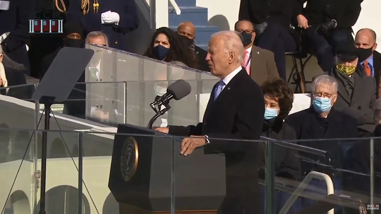 Momentul în care Joe Biden depune jurământul de învestire. Ce le-a transmis americanilor după ce a devenit cel de-al 46-lea președinte al SUA. VIDEO