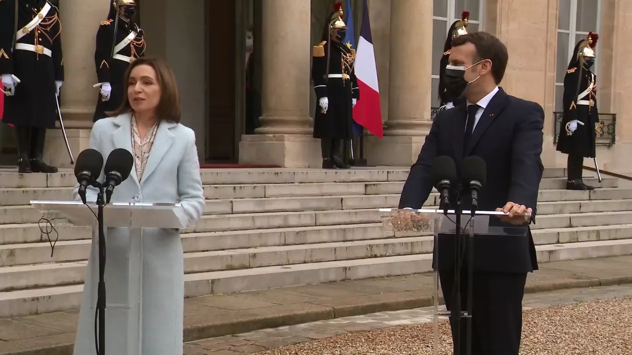 Maia Sandu, primul președinte al Republicii Moldova primit la Elysee de un președinte al Franței. Emmanuel Macron: E o personalitate curajoasă (VIDEO)