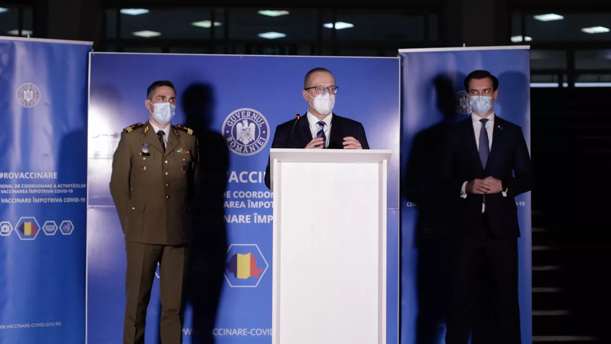 Valeriu Gheorghiță: Dacă avem o persoană care a dezvoltat un eveniment trombotic după prima doză, categoric nu va mai face a doua doză cu acelaşi tip de vaccin