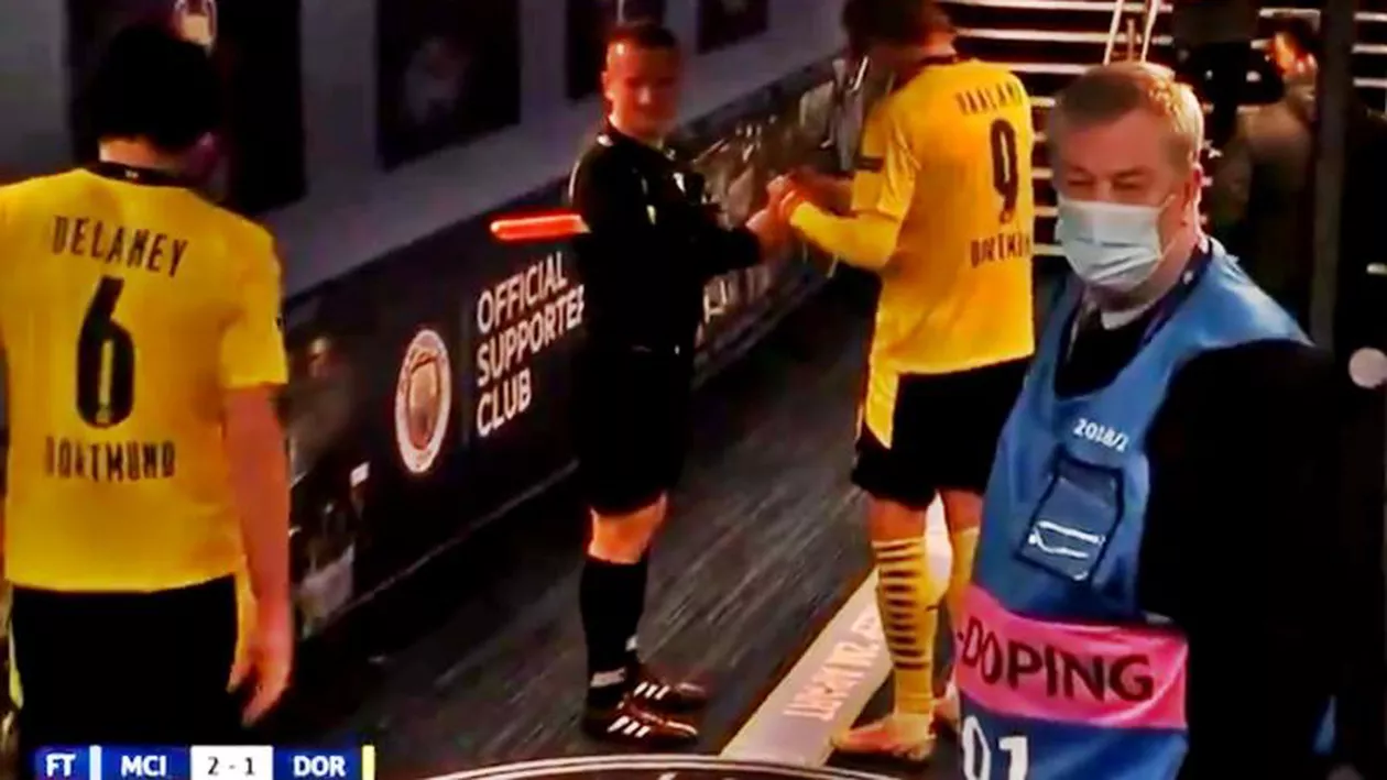 Adevăratul motiv pentru care arbitrul Octavian Șovre i-a cerut autograf lui Haaland: „Am obținut 250 de semnături