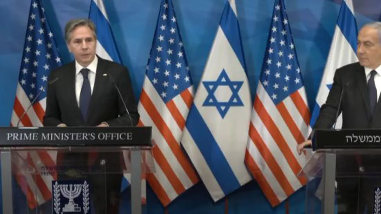 Secretarul de stat al SUA, Antony Blinken, după întâlnirea cu Benjamin Netanyahu: SUA sprijină dreptul Israelului de a se apăra (VIDEO)