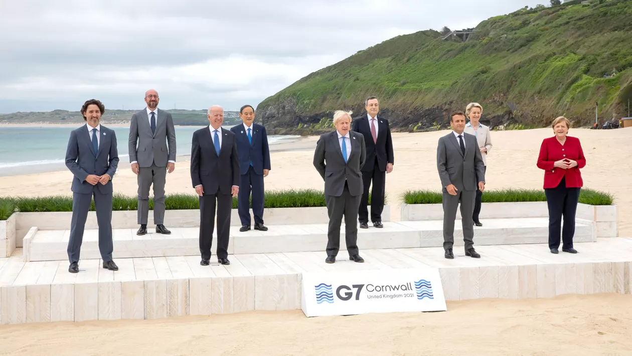 Declarația finală a Summit-ului G7 de la Cornwall: Abordări mai ferme față de China și angajamentul de a dona un miliard de doze de vaccin anti-COVID-19 pentru țările sărace, printre concluziile discuțiilor