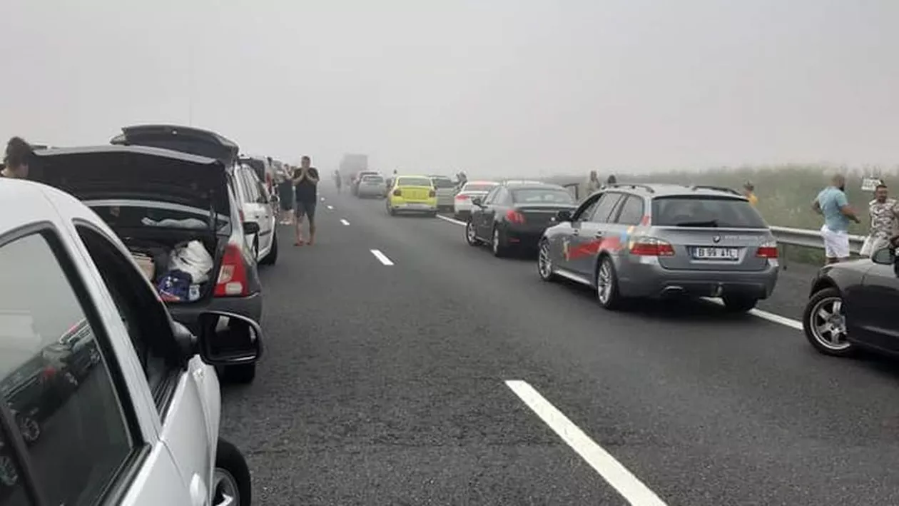 Traficul a fost reluat pe A2 pe banda a doua, pentru autoturismele blocate în coloana de la Cernavodă